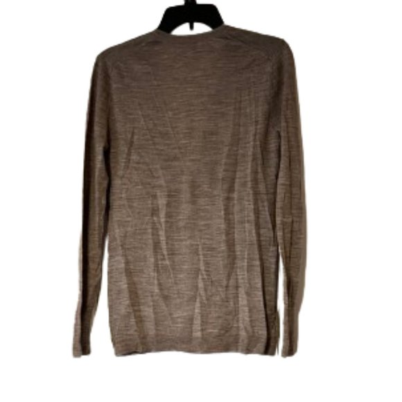 LOFT Tan 70% Wool Cardigan w/Embellishments - Medium - Picture 2 of 5